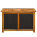 Tuinopslagdoos 185 L Massief Acaciahout 90 x 50 x 56 cm Zwart