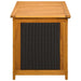 Tuinopslagdoos 185 L Massief Acaciahout 90 x 50 x 56 cm Zwart