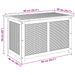 Tuinopslagdoos 185 L Massief Acaciahout 90 x 50 x 56 cm Zwart