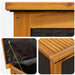 Tuinopslagdoos 185 L Massief Acaciahout 113 x 50 x 56 cm Zwart