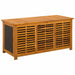 Tuinopslagdoos 185 L Massief Acaciahout 113 x 50 x 56 cm Zwart