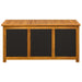 Tuinopslagdoos 185 L Massief Acaciahout 113 x 50 x 56 cm Zwart