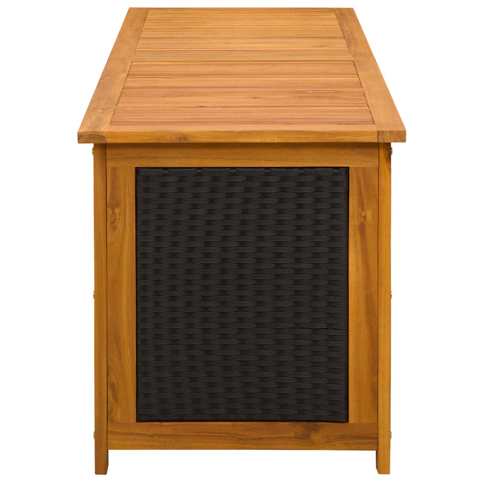 Tuinbox 243 L Massief Acaciahout 150 x 50 x 56 cm Zwart