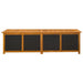 Tuinopslagdoos 185 L Massief Acaciahout 200 x 50 x 56 cm Zwart