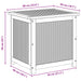 Tuinopslagdoos 185 L Massief Acaciahout 60 x 50 x 56 cm Beige