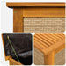 Tuinopslagdoos 185 L Massief Acaciahout 113 x 50 x 56 cm Beige