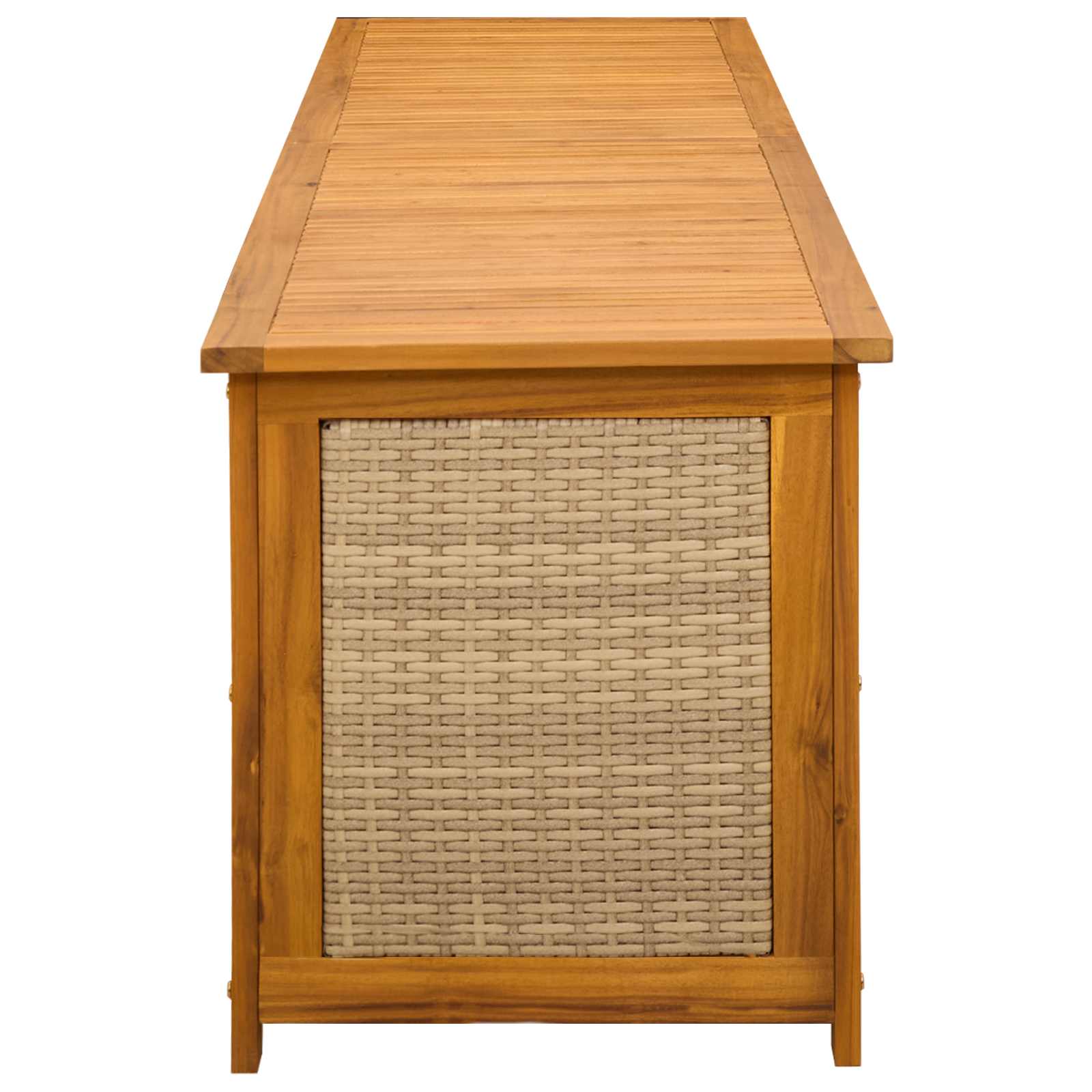 Tuinopslagdoos 185 L Massief Acaciahout 200 x 50 x 56 cm Beige