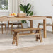 Bank Naturel 100 x 29 x 43,5 cm Massief Teakhout