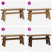 Bank Naturel 100 x 29 x 43,5 cm Massief Teakhout