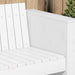 Tuinbank Wit 134 x 60 x 62 cm Massief grenenhout