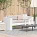 Tuinbank Wit 134 x 60 x 62 cm Massief grenenhout