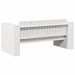 Tuinbank Wit 134 x 60 x 62 cm Massief grenenhout