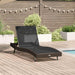 Ligstoel 197 x 70 x 82 cm poly rattan
