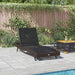 Ligstoel 197 x 70 x 82 cm poly rattan