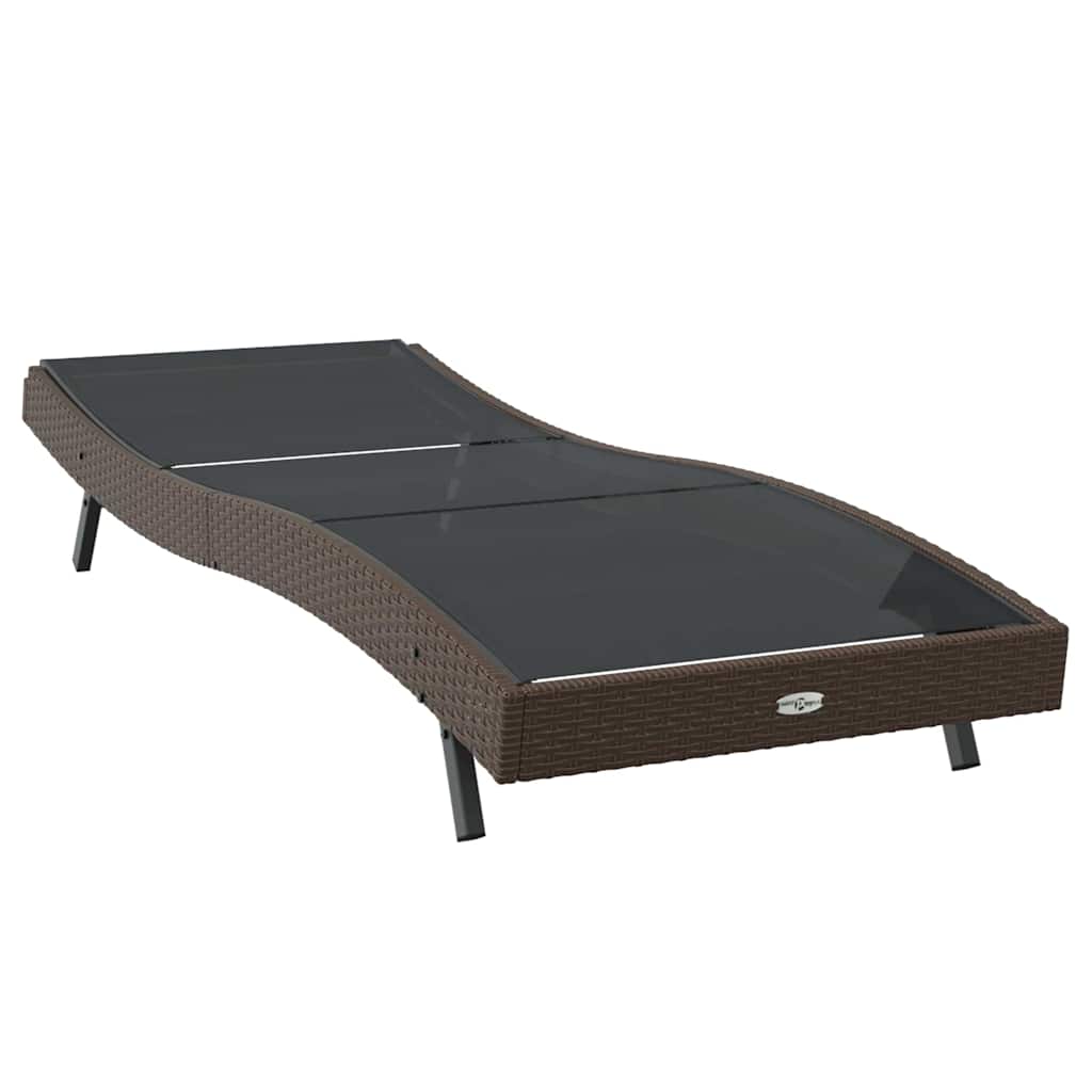 Ligstoel 197 x 70 x 82 cm poly rattan