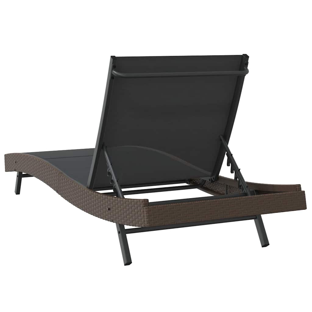 Ligstoel 197 x 70 x 82 cm poly rattan