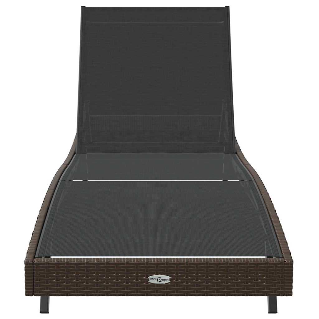 Ligstoel 197 x 70 x 82 cm poly rattan