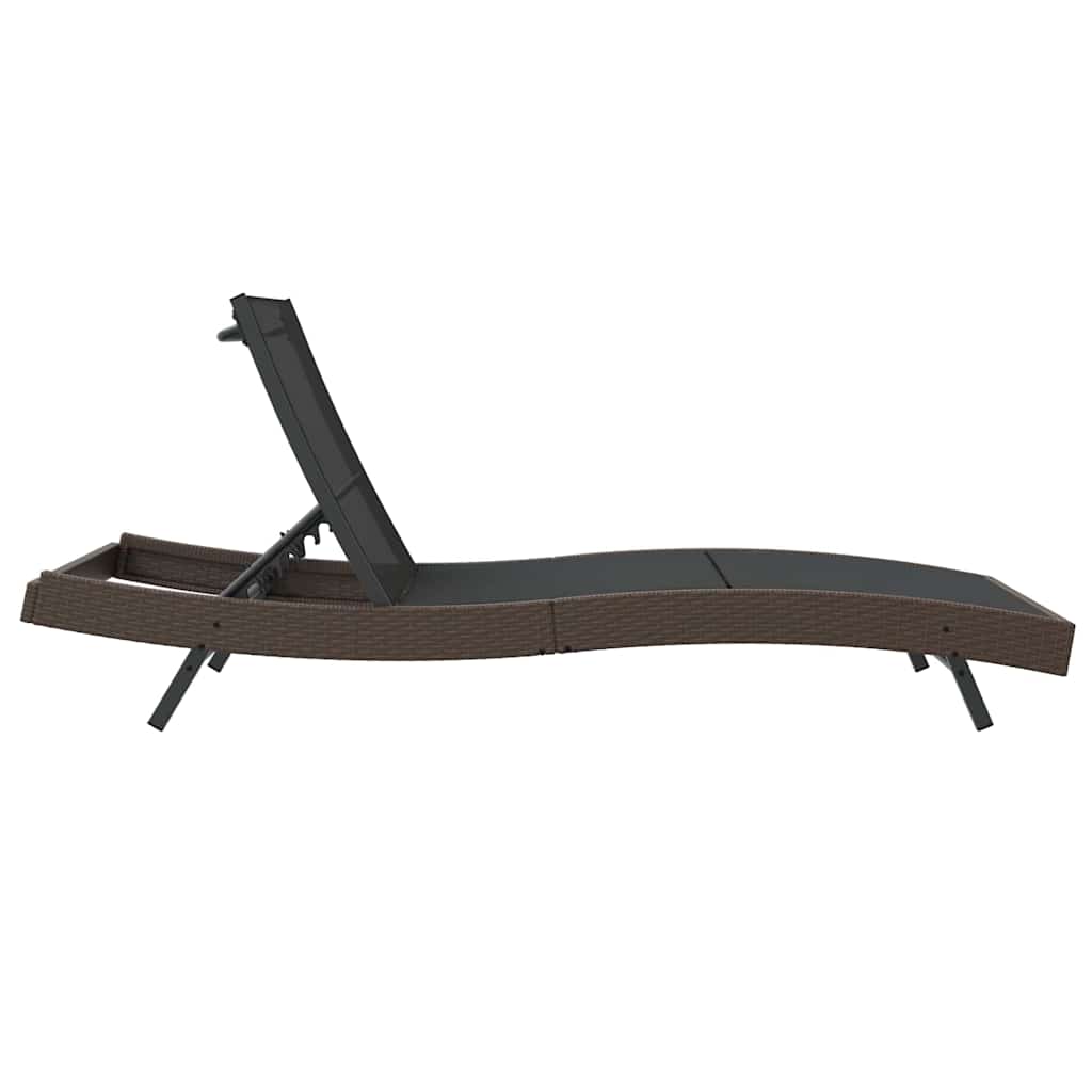 Ligstoel 197 x 70 x 82 cm poly rattan