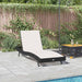 Ligstoel Zwart en Wit 197 x 70 x 82 cm poly rattan