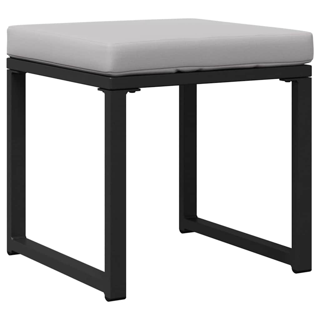 Tuinmeubelen 4 st 2-Aantal zitplaatsen Lichtgrijs Polyester