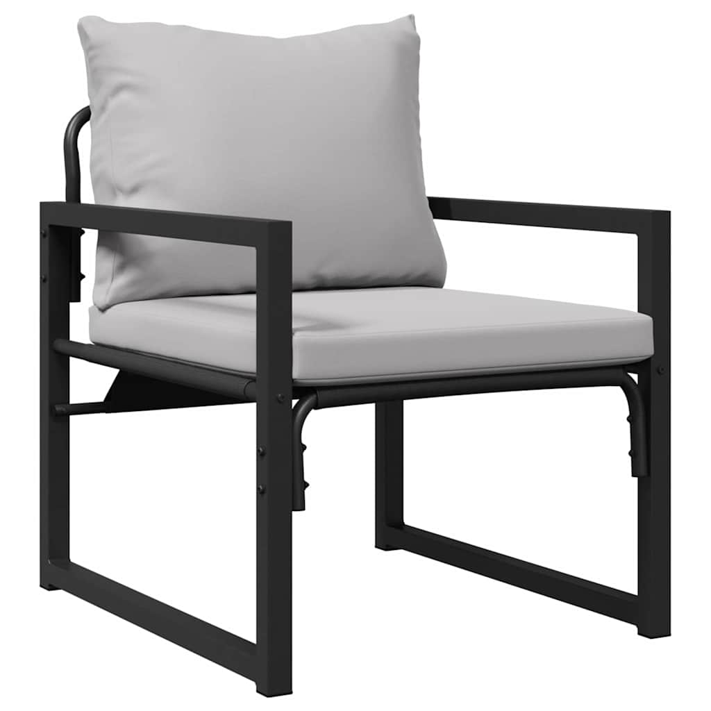Tuinmeubelen 4 st 2-Aantal zitplaatsen Lichtgrijs Polyester
