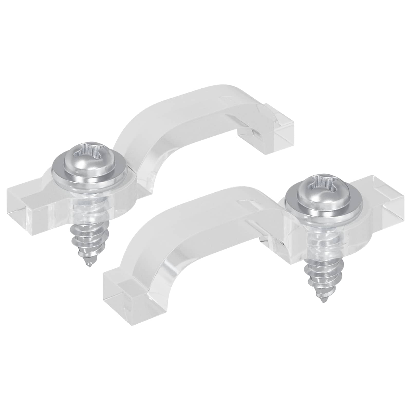 LED Strip Clips 23,8 mm 2 st Doorzichtig Kunststof en Ijzer