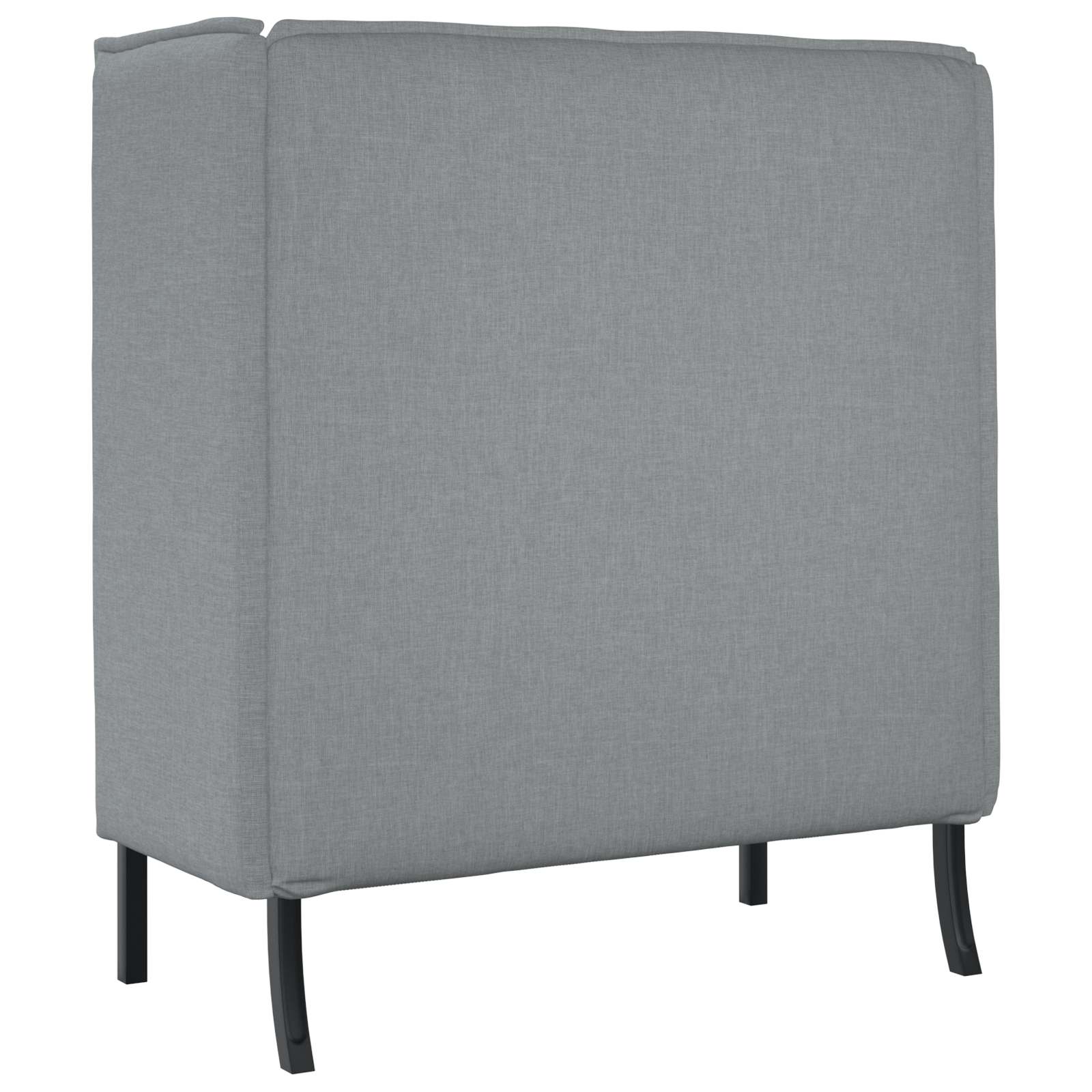 Hoge Rug Bank 101cm Lichtgrijs Stof