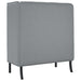 Hoge Rug Bank 101cm Lichtgrijs Stof