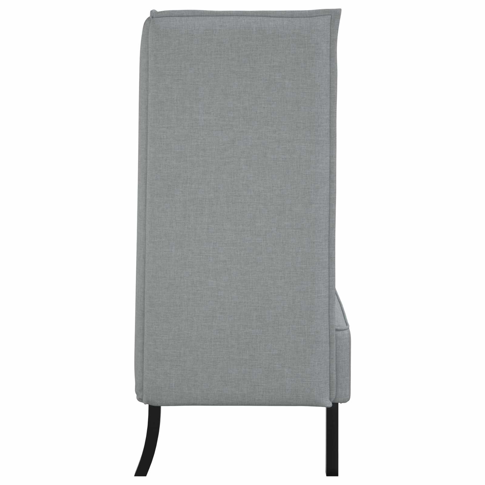 Hoge Rug Bank 101cm Lichtgrijs Stof