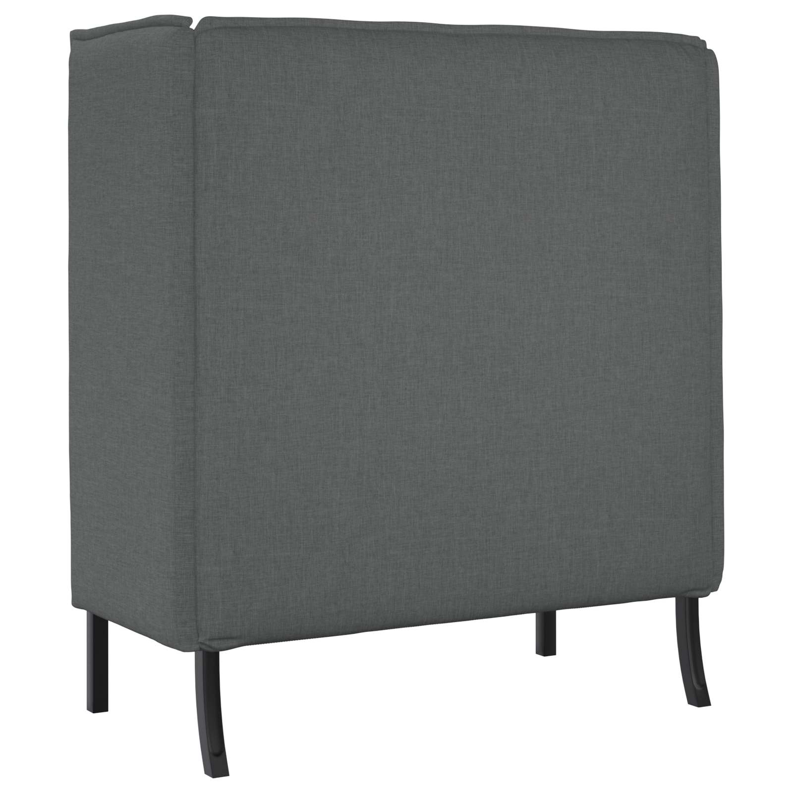 Hoge Rug Bank 101cm Donkergrijs Stof