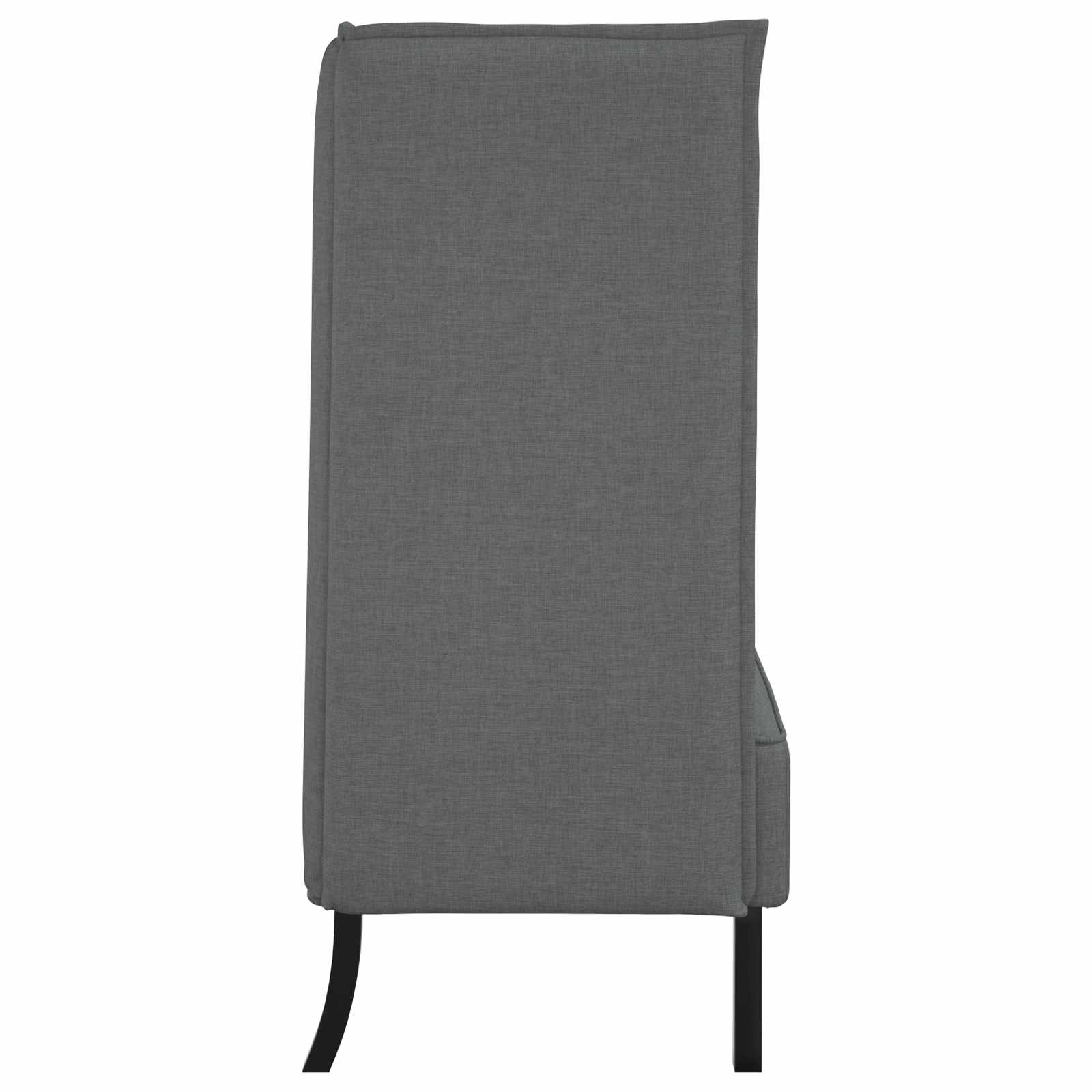 Hoge Rug Bank 101cm Donkergrijs Stof