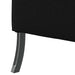 Hoge Rug Bank 101cm Zwart Stof