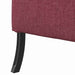 Hoge Rug Bank 101cm Wijnrood Stof