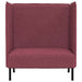 Hoge Rug Bank 101cm Wijnrood Stof
