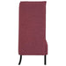 Hoge Rug Bank 101cm Wijnrood Stof