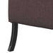 Hoge Rug Bank 101cm Donkerbruin Stof