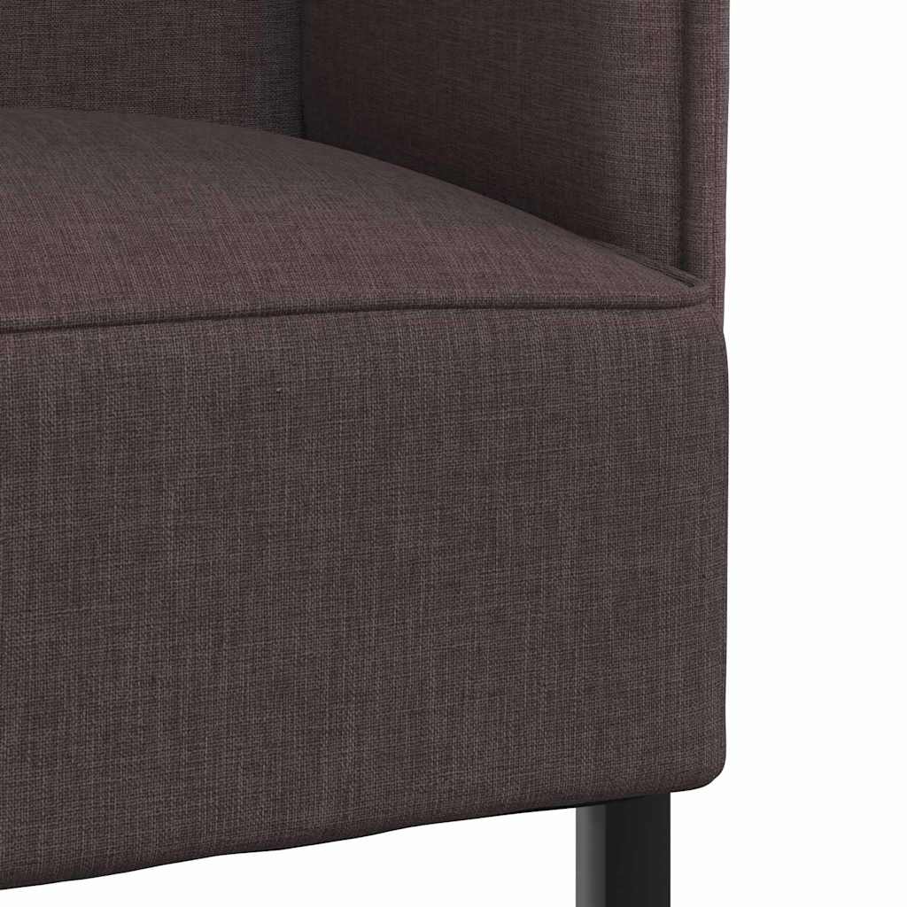 Hoge Rug Bank 101cm Donkerbruin Stof