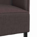 Hoge Rug Bank 101cm Donkerbruin Stof