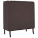 Hoge Rug Bank 101cm Donkerbruin Stof