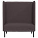 Hoge Rug Bank 101cm Donkerbruin Stof