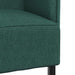 Hoge Rug Bank Donkergroen 109 x 56 x 121 cm Stof