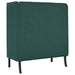 Hoge Rug Bank Donkergroen 109 x 56 x 121 cm Stof