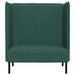 Hoge Rug Bank Donkergroen 109 x 56 x 121 cm Stof