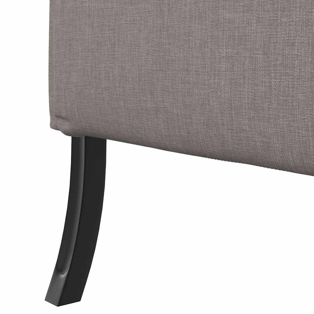 Hoge Rug Bank 101cm Taupe Stof