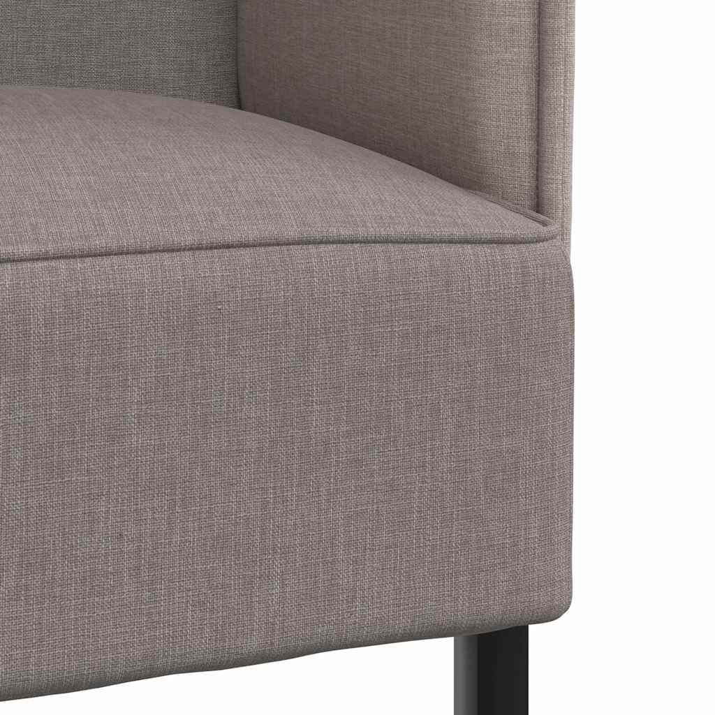Hoge Rug Bank 101cm Taupe Stof