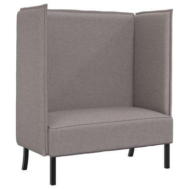 Hoge Rug Bank 101cm Taupe Stof
