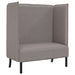 Hoge Rug Bank 101cm Taupe Stof