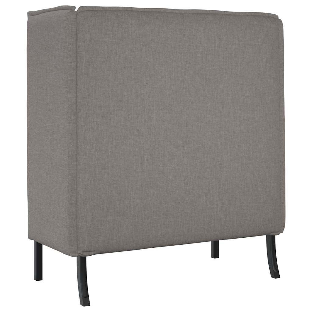 Hoge Rug Bank 101cm Taupe Stof