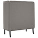 Hoge Rug Bank 101cm Taupe Stof