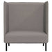 Hoge Rug Bank 101cm Taupe Stof